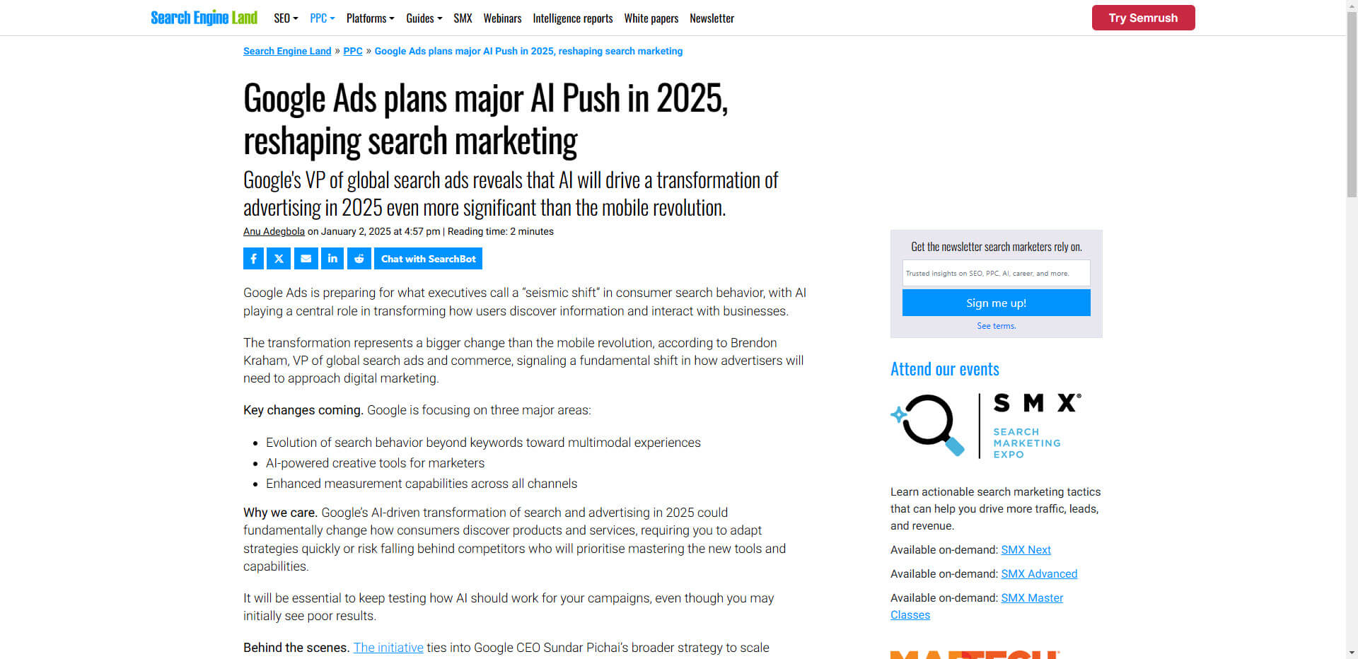 Google Ads plans major AI Push in 2025, reshaping search marketing